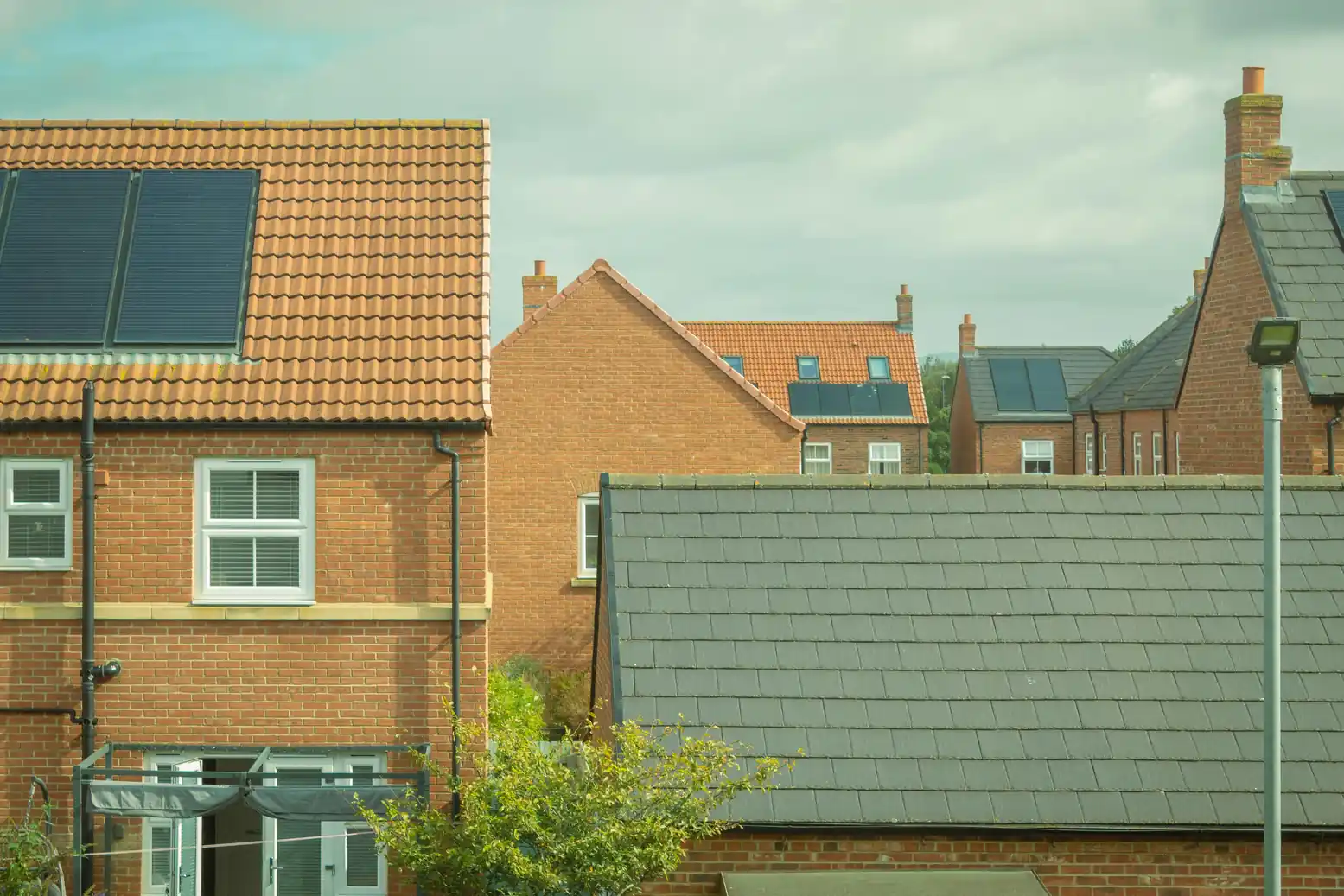 Large house with new roof
